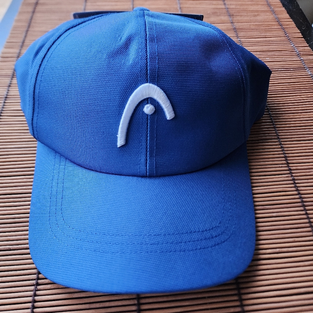 Blue Cap with White Logo